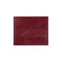 Zoozie Bags Cartera de Piel para Hombre Rojo Clarete
